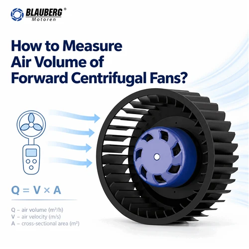 Kako izmjeriti volumen zraka centrifugalnih ventilatora naprijed?